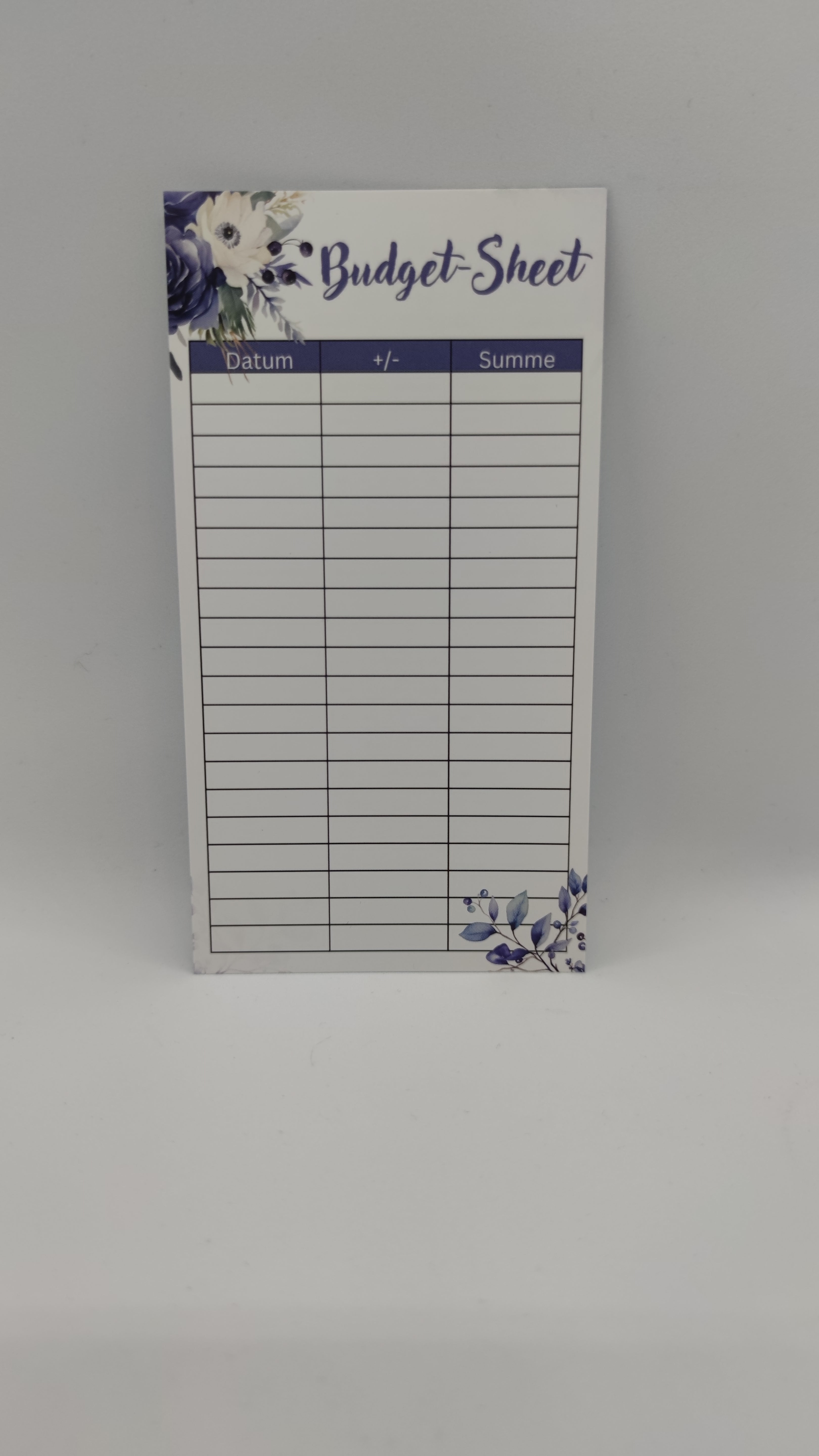 Budget Sheet