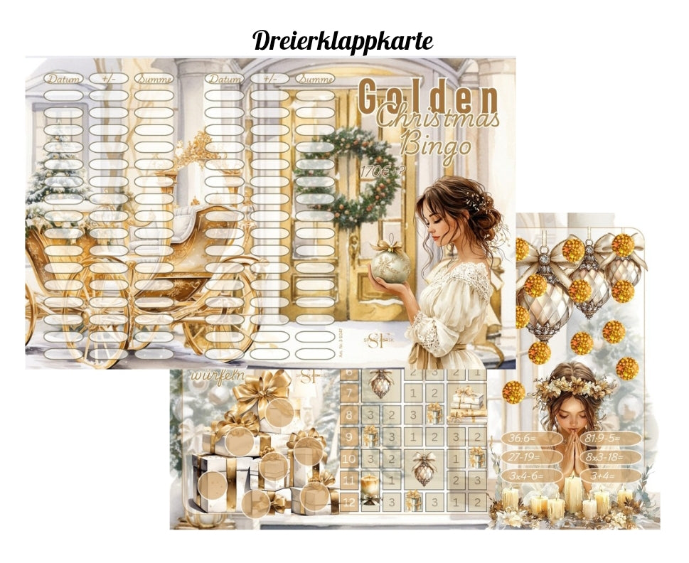 Golden Christmas Bingo